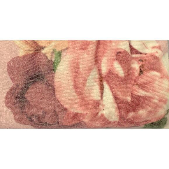 Toby Girl Baby Swaddle Wrap Set Bow Headband 42" x 42" Wrap Pink Rose Floral NEW - Picture 5 of 6